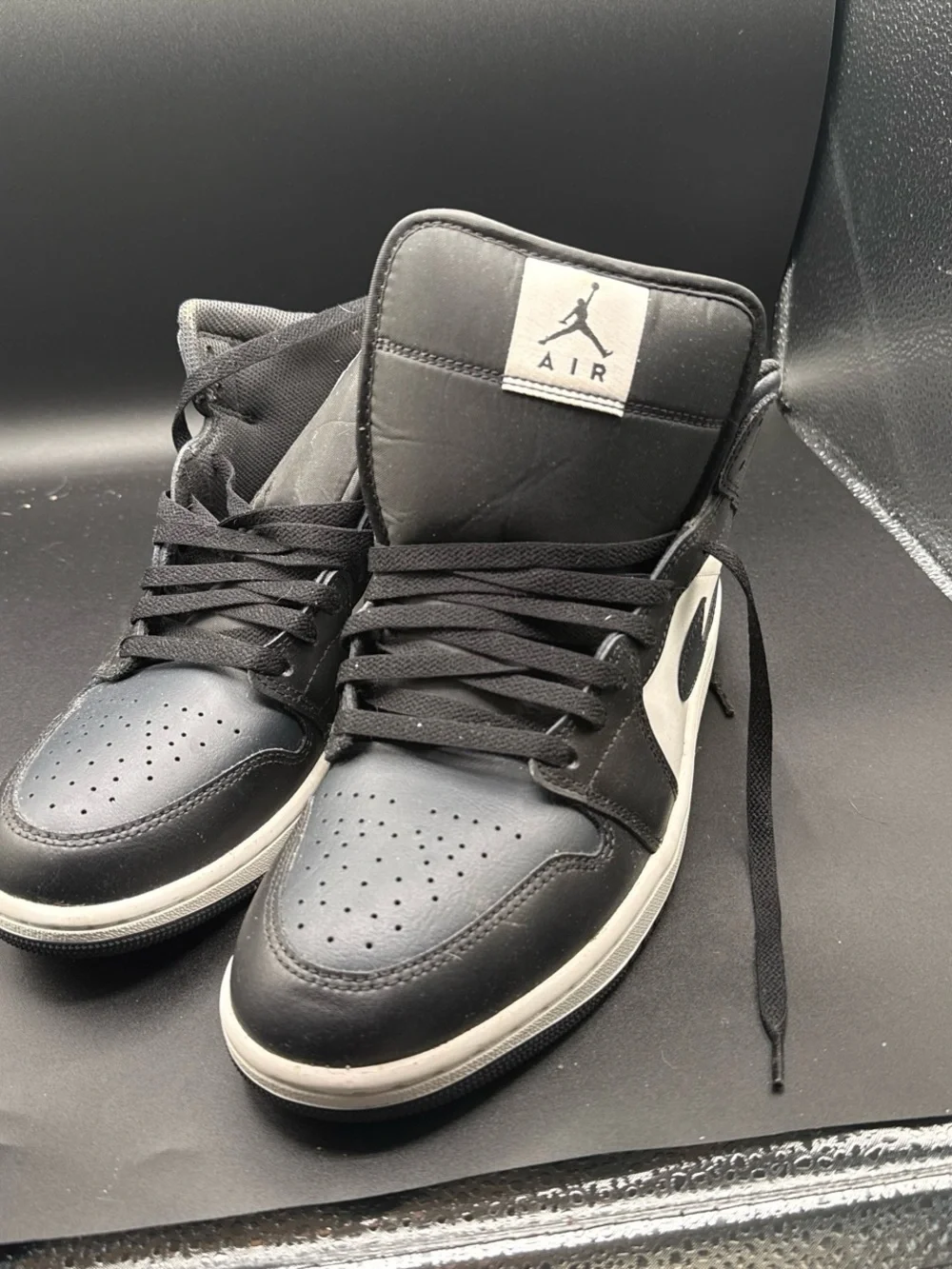Jordan Mid-Top Sneakers in Black and Gray
